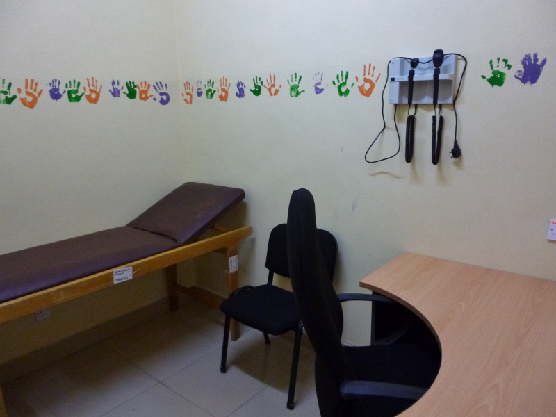 March 2015 New consulting room with artistic touches